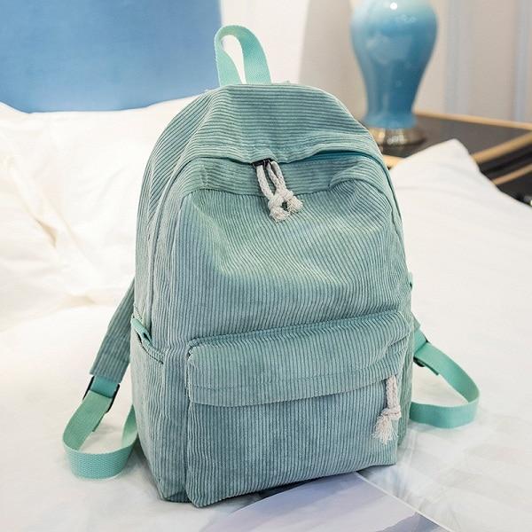 The Corduroy' - Striped Corduroy Backpack - Image 3