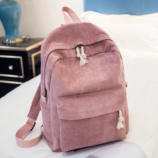 The Corduroy' - Striped Corduroy Backpack - Image 6