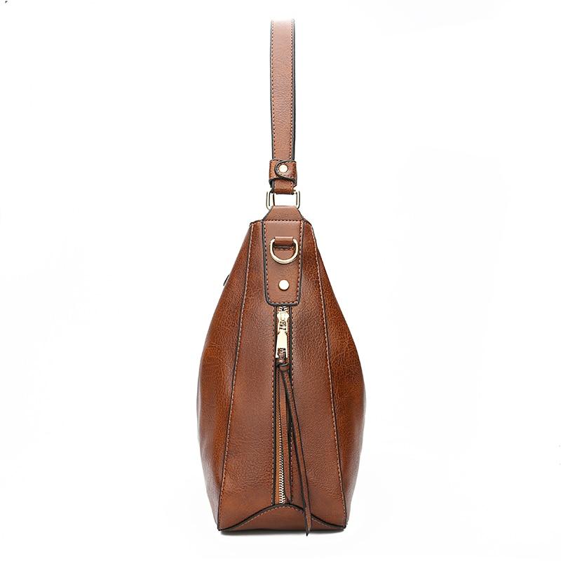 Vintage Faux Leather Hobo Bag - Image 11