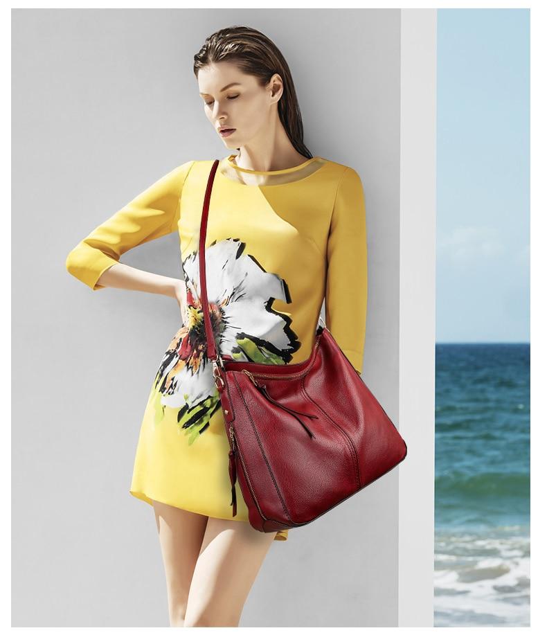 Vintage Faux Leather Hobo Bag - Image 8