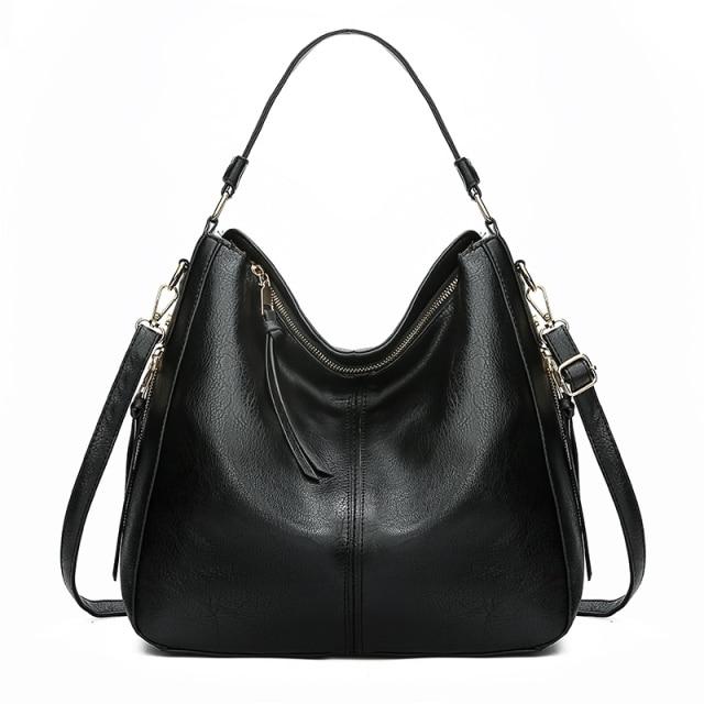 Vintage Faux Leather Hobo Bag - Image 5