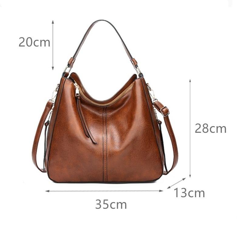 Vintage Faux Leather Hobo Bag - Image 16