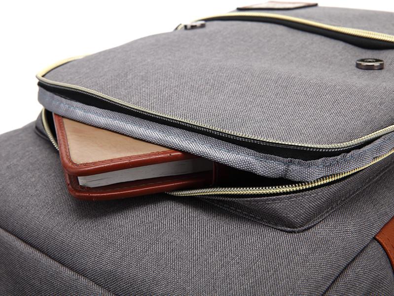 Vintage Oxford Travel Laptop Backpack - Image 18