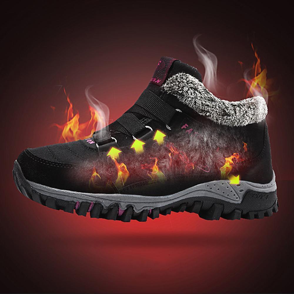 Couple Winter Warm Fur Lining Snow Shoes - Image 16