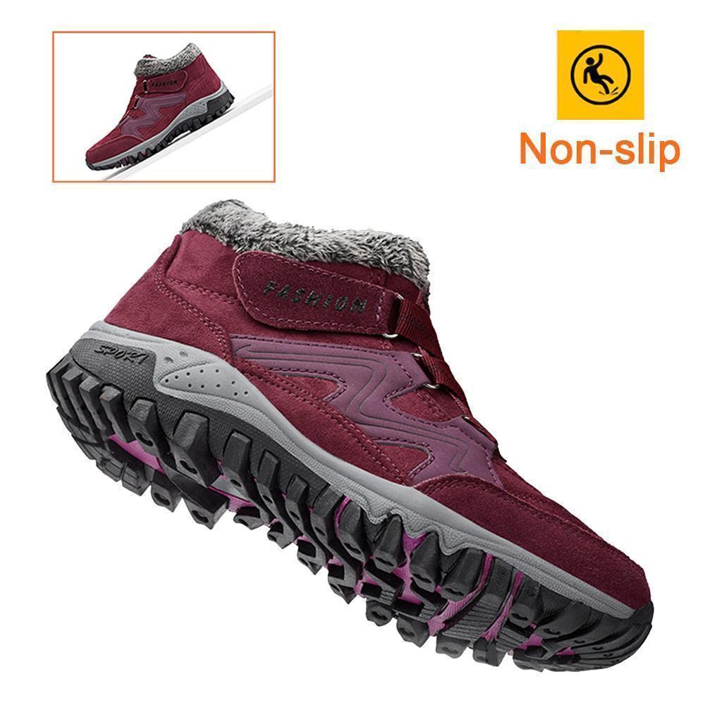 Couple Winter Warm Fur Lining Snow Shoes - Image 13