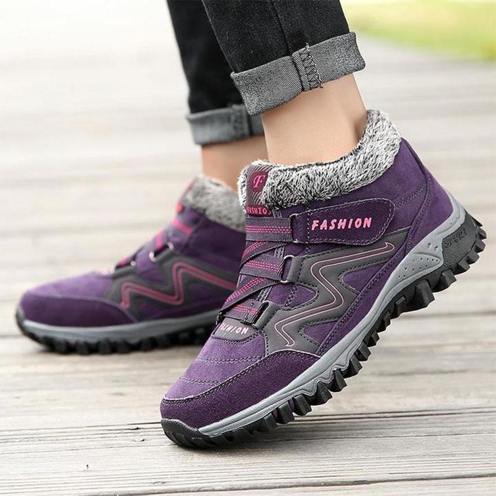 Couple Winter Warm Fur Lining Snow Shoes - Image 9