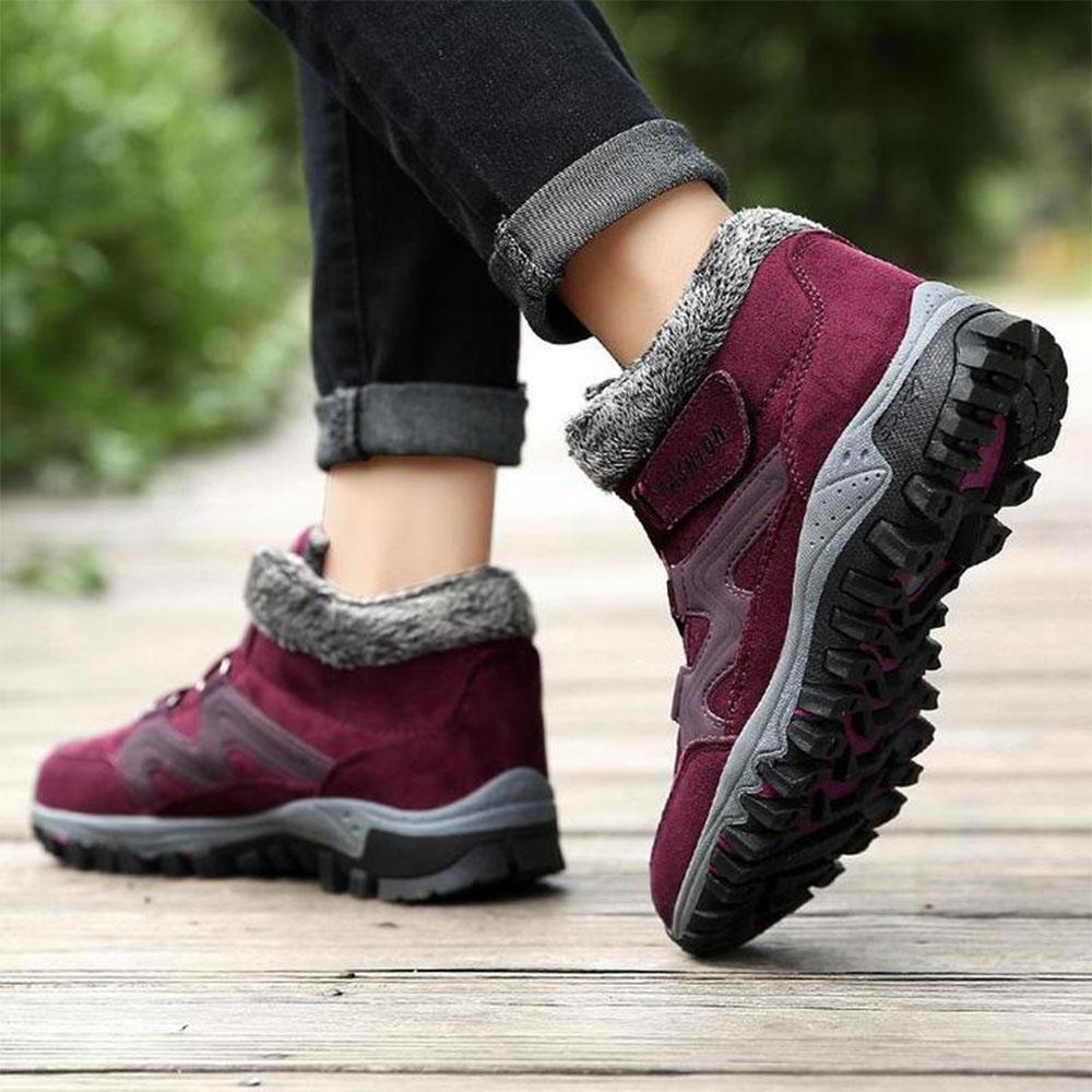 Couple Winter Warm Fur Lining Snow Shoes - Image 19