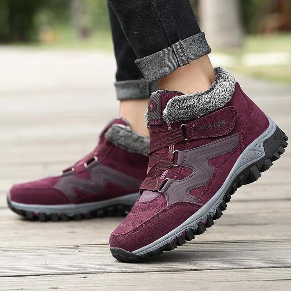 Couple Winter Warm Fur Lining Snow Shoes - Image 8