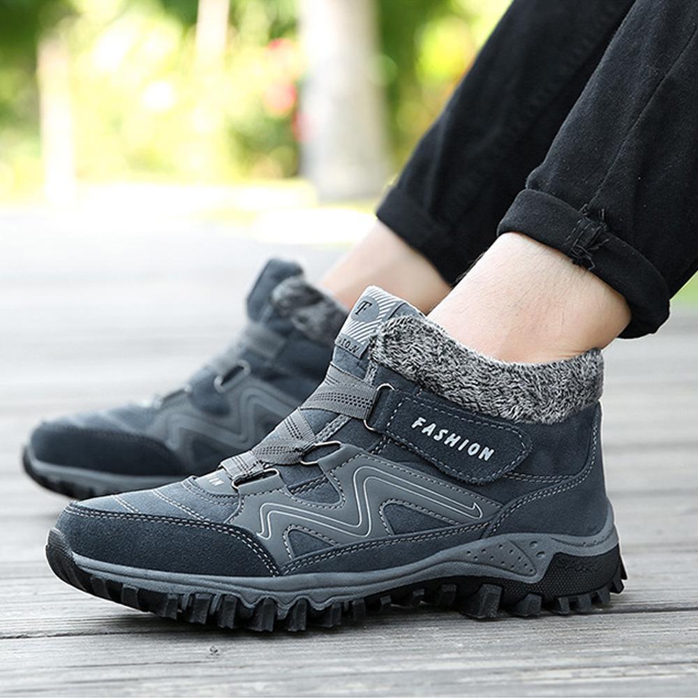 Couple Winter Warm Fur Lining Snow Shoes - Image 12