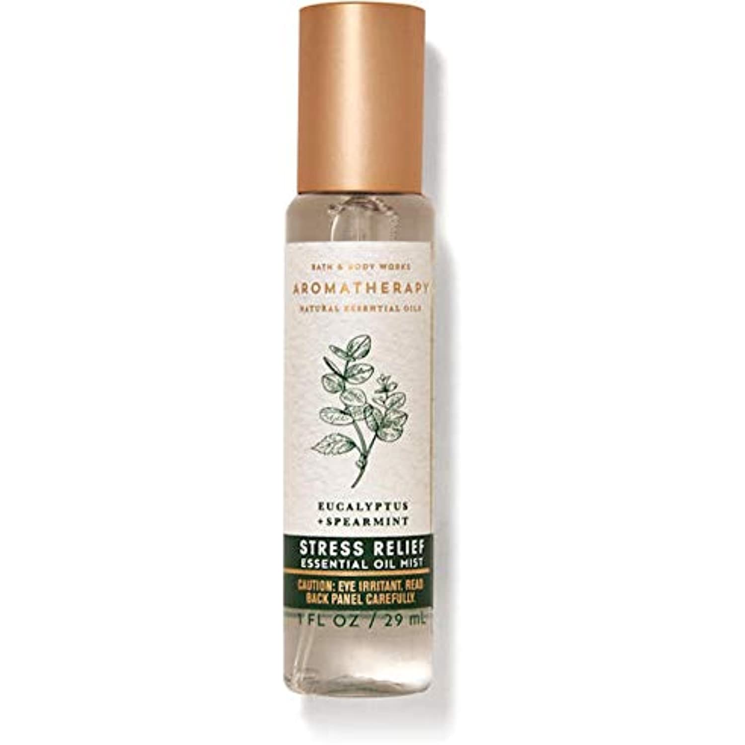 Bath and Body Works Body Care Aromatherapy -TRAVEL SIZE �Essential Oil Mist 1 fl oz �Many Scents! (Stress Relief �Eucalyptus + Spearmint)