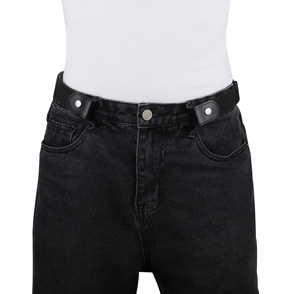 Easy Belt Without Buckle free Belts For Women Female waist Elastic stretch Jeans hidden Invisible - Image 3