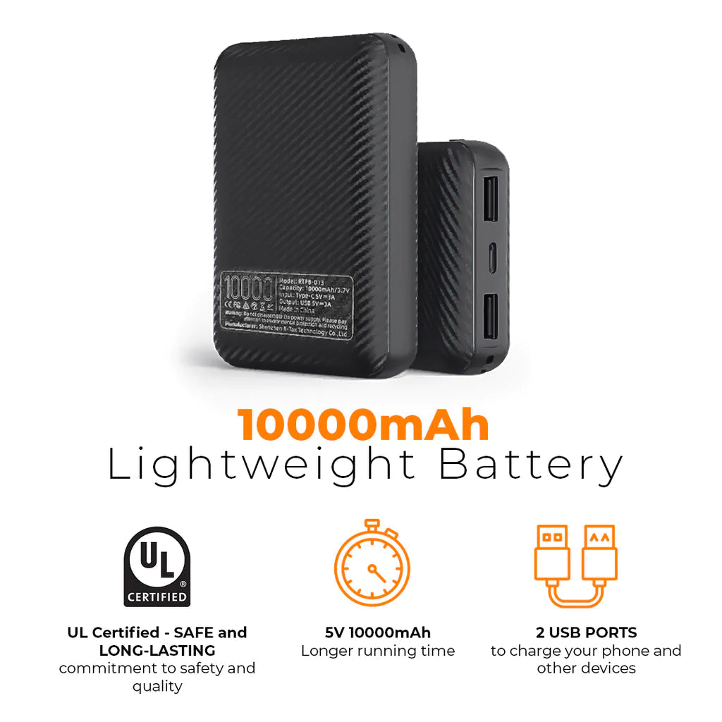 Super Therma Heated Jacket for Men with Battery Pack - Detachable Hood Neck Warmer - Image 6