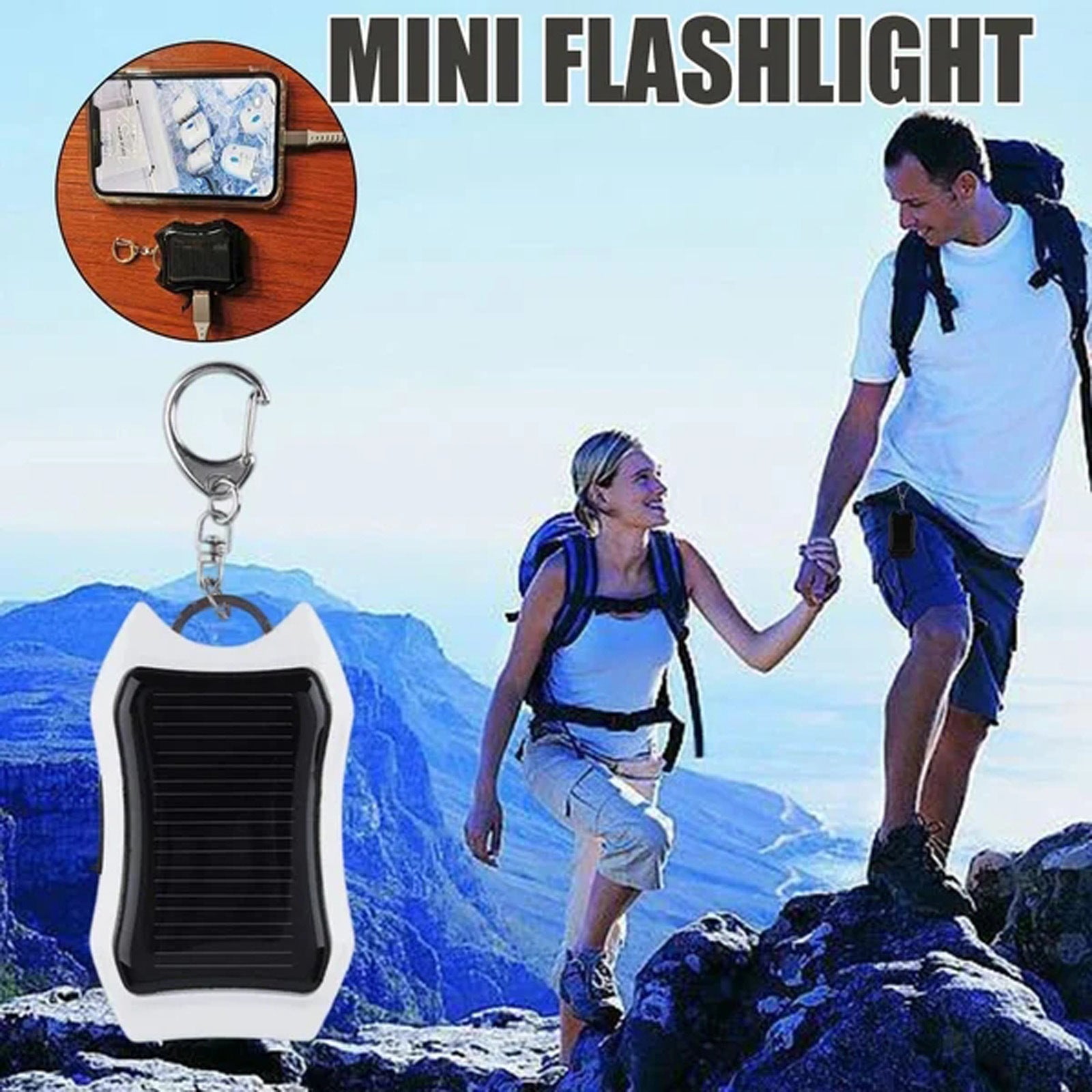 Solar Power Bank Solar Keychain Power Bank - Image 4