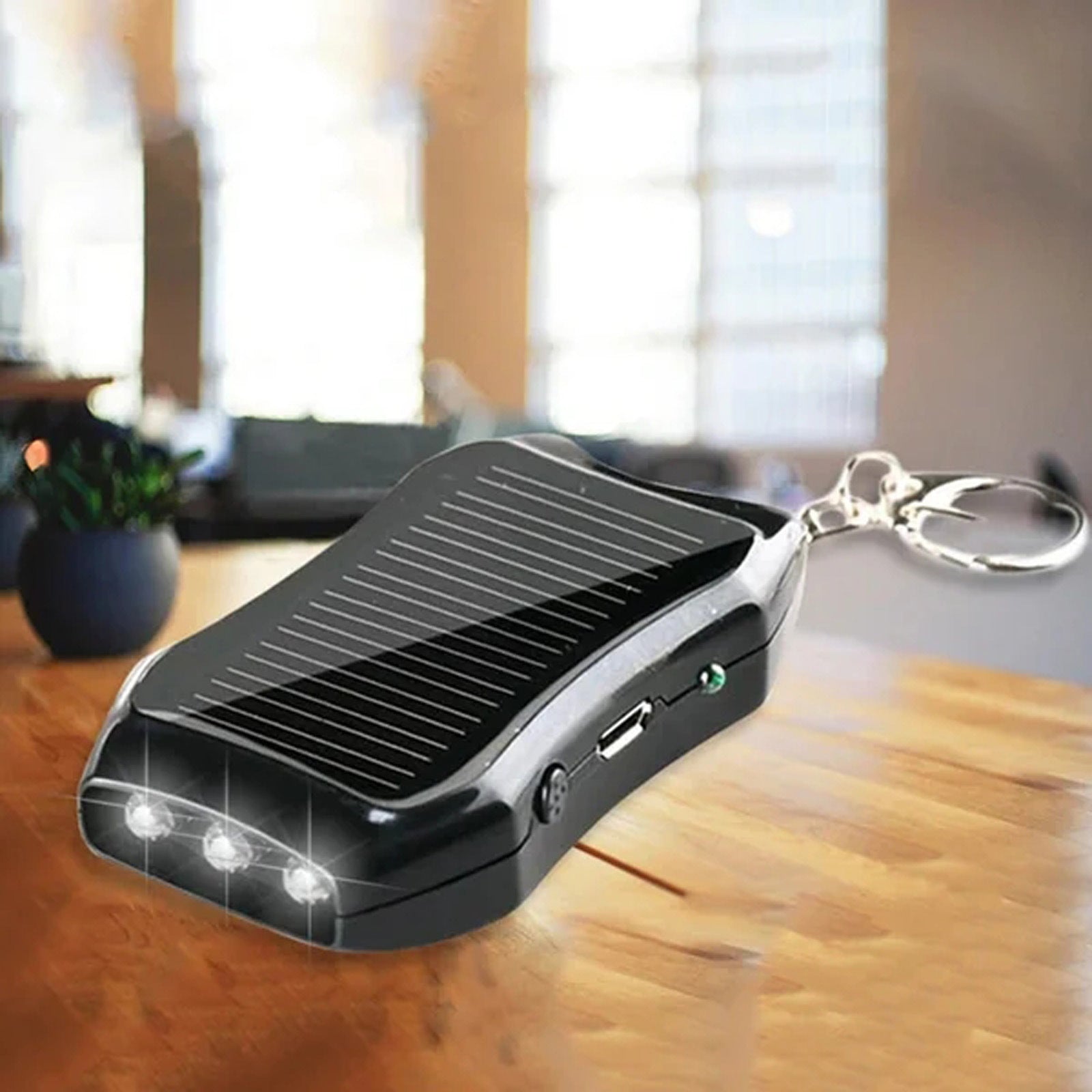 Solar Power Bank Solar Keychain Power Bank - Image 3
