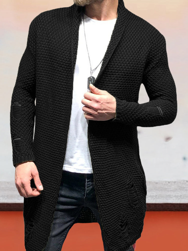 Coofandy Solid Color Loose Cardigan Knit Jacket - Image 5