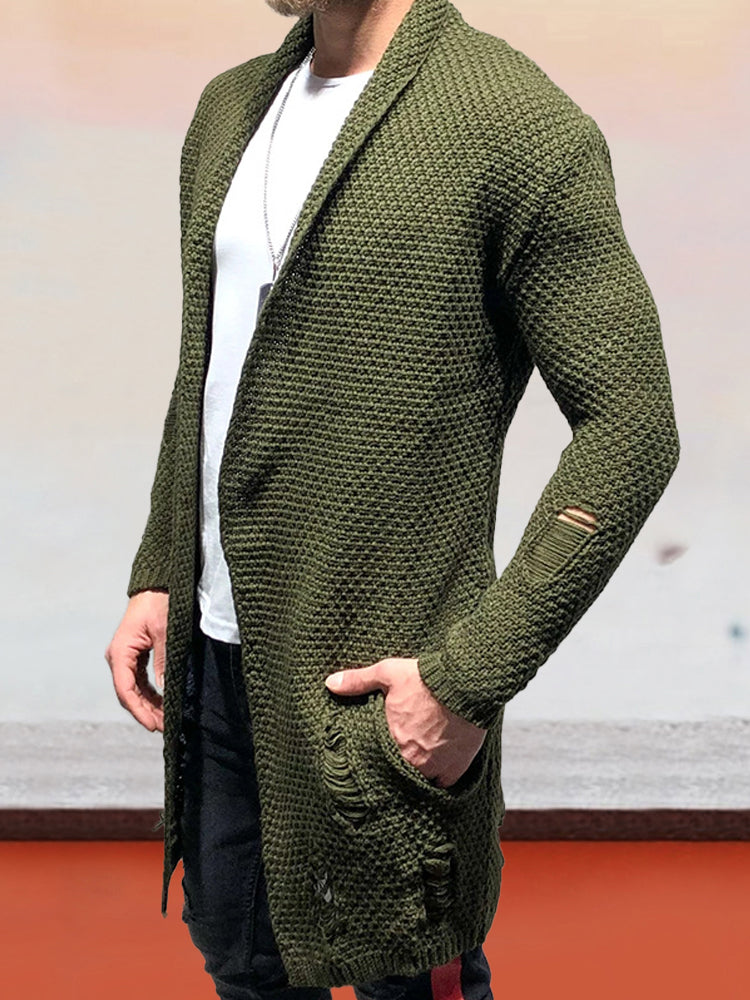 Coofandy Solid Color Loose Cardigan Knit Jacket - Image 9