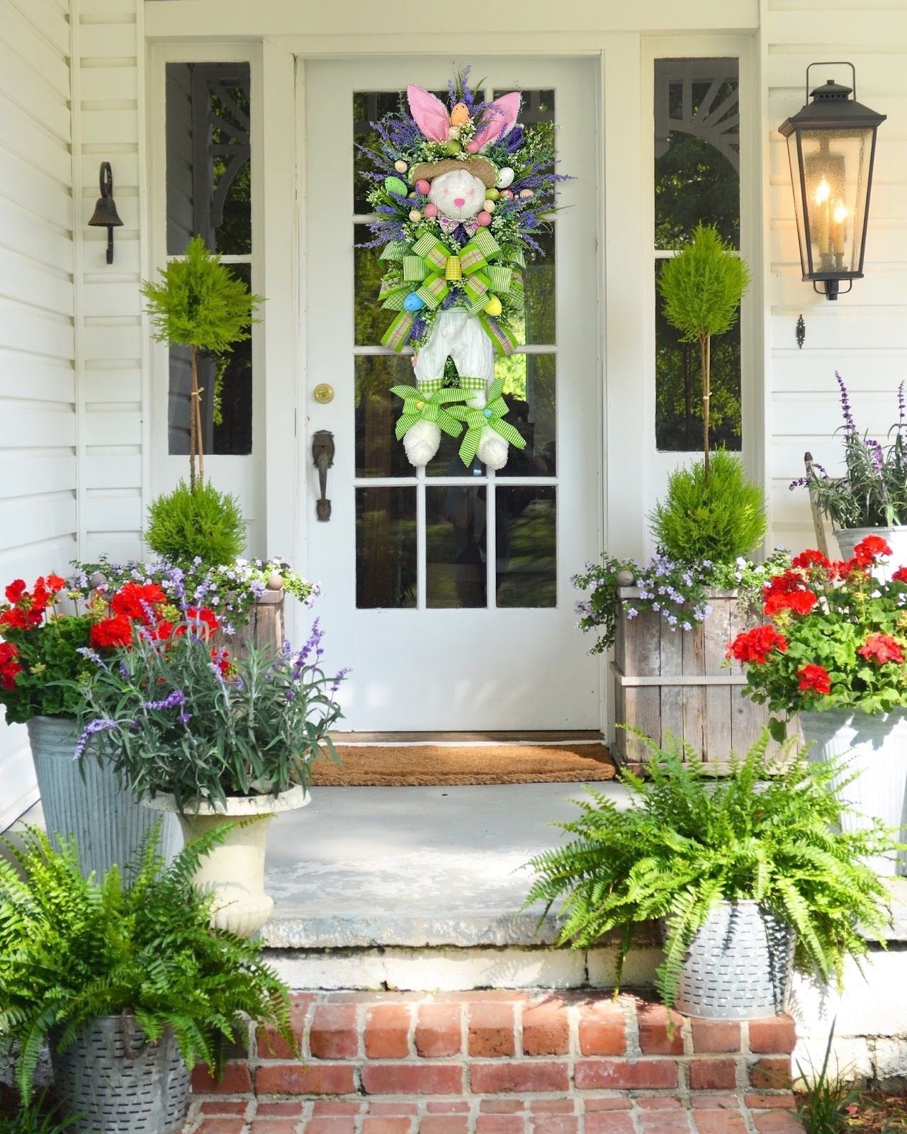 Spring Wreath for the Front Door Bunny Easter Wreath - Image 11