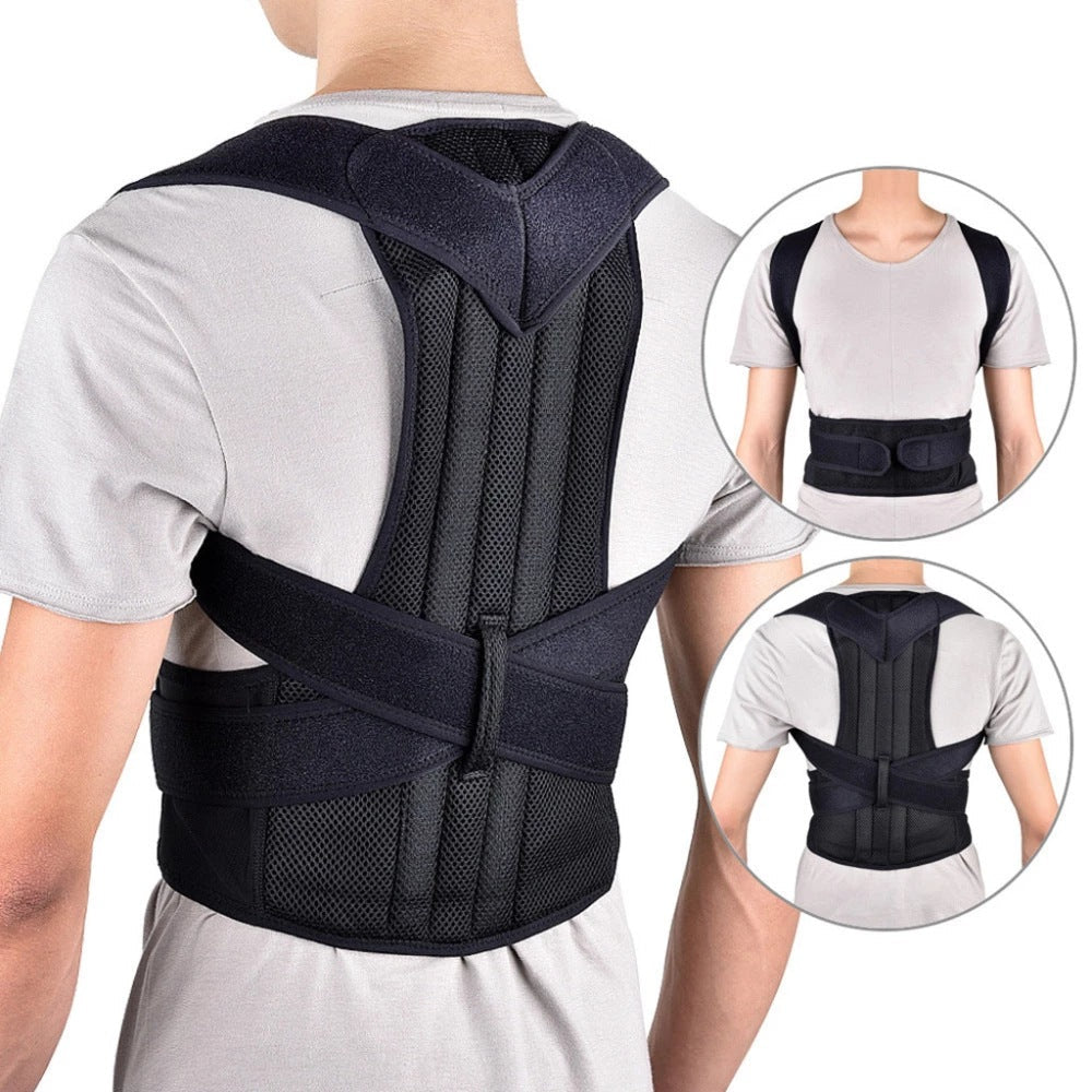 Hunchback Correction Belt With Support Plate Adjustable For Men & Women