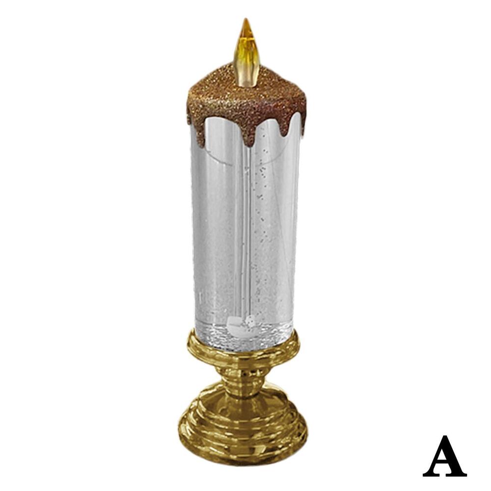 LED Christmas Candles Rechargeable With Glitter - Image 12