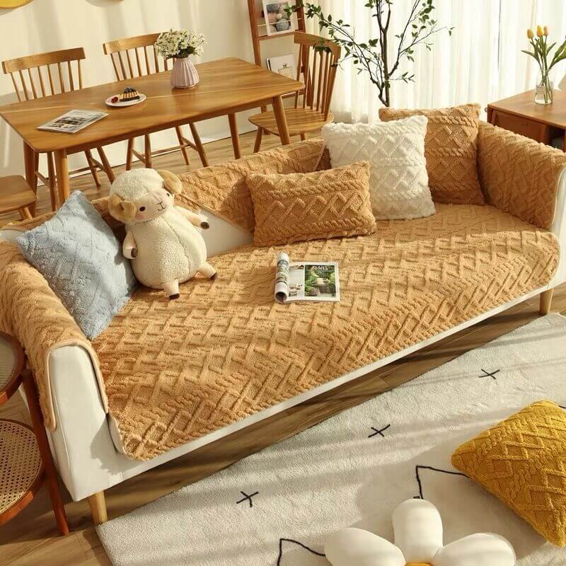 Nivtt Cotton Quilted Sectional Couch Covers, Furniture Protector Anti-Slip Couch Covers - Image 9