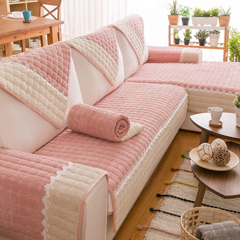 Super Soft Plush Couch Cover, Anti-Slip Sectional Couch Cover, L Shape Sofa Cover - Image 11