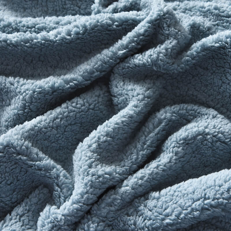 Nivtt Sherpa Fleece Throw Blanket, Plush Blanket Twin Queen Size - Image 3