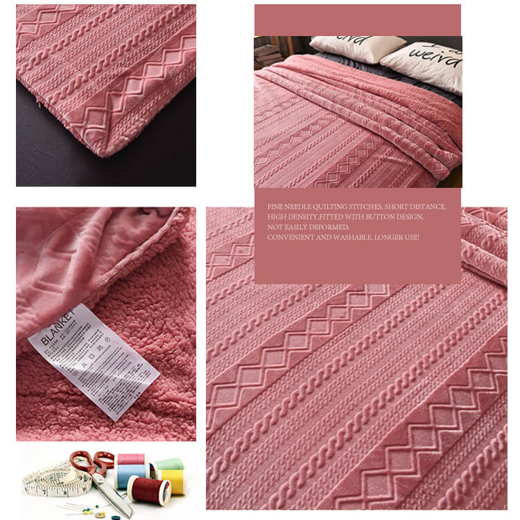 Nivtt Sherpa Fleece Throw Blanket, Plush Blanket Twin Queen Size - Image 8