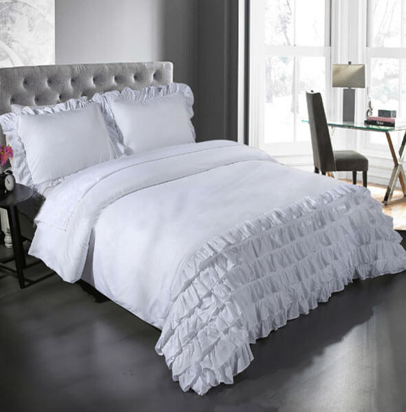 Nivtt Duvet Cover, Full/Queen, White - Bedding - Duvet Covers & Shams - Bedroom Decor - Image 2