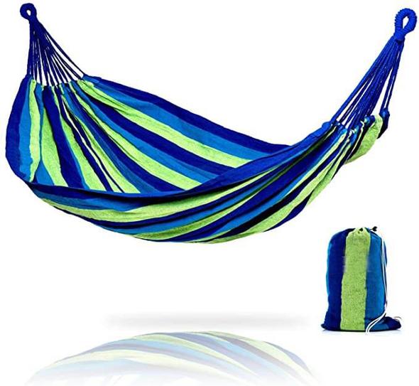 Nivtt Single Hammock, hand-woven Natural, Cotton Special Fringe - Image 12