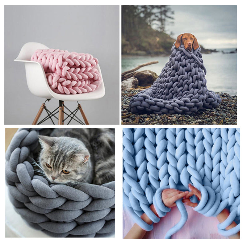 Nivtt Chunky Yarn Blanket - Image 9