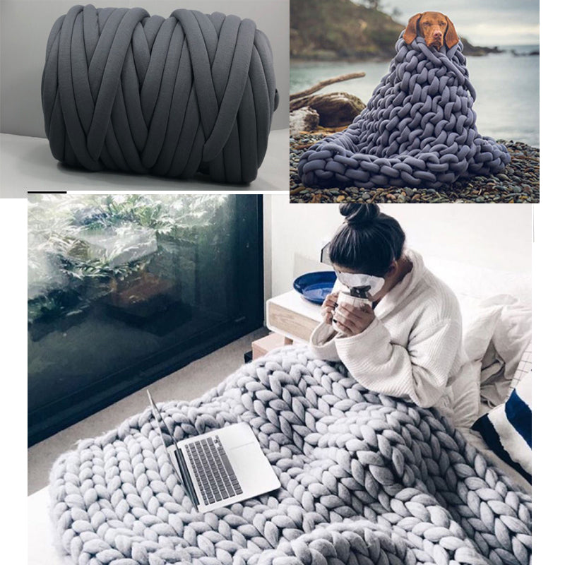 Nivtt Chunky Yarn Blanket - Image 8