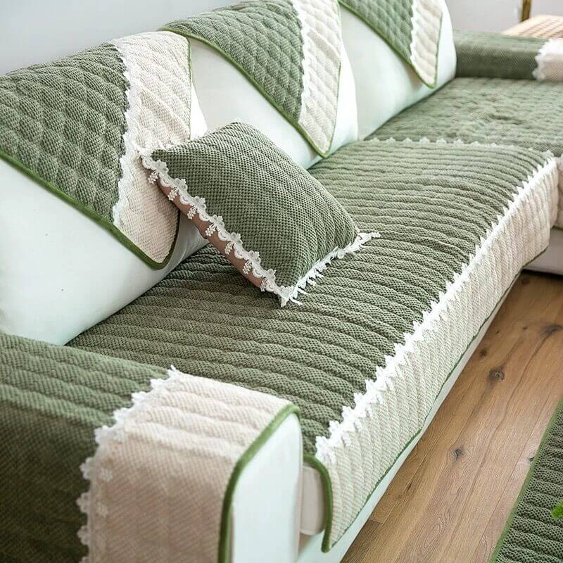 Super Soft Plush Couch Cover, Anti-Slip Sectional Couch Cover, L Shape Sofa Cover - Image 10