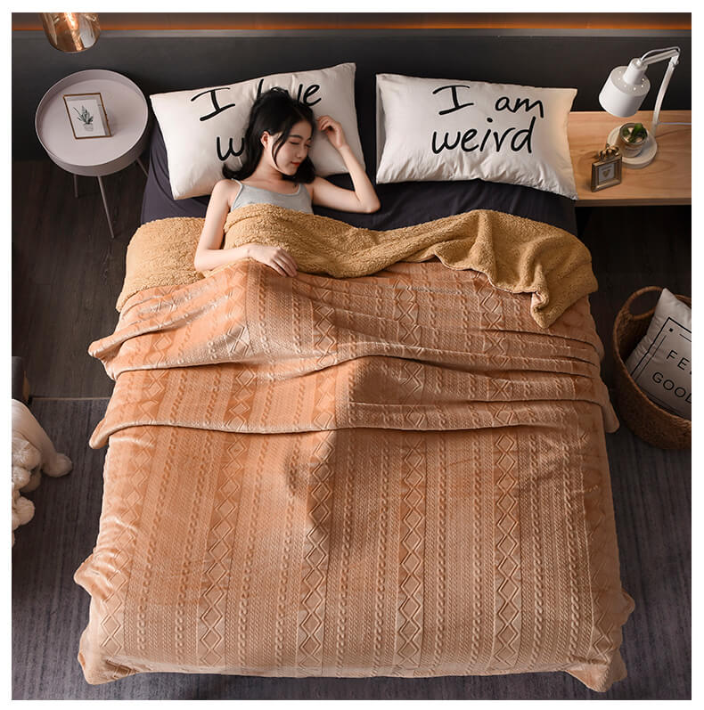 Nivtt Sherpa Fleece Throw Blanket, Plush Blanket Twin Queen Size - Image 15