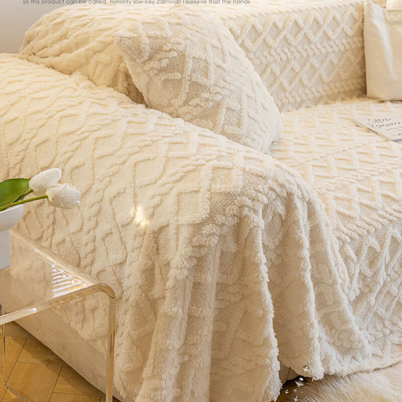 Nivtt Soft Shaggy Sofa Covers , Throws Blankets Sofa Slipcovers for Pets - Image 2