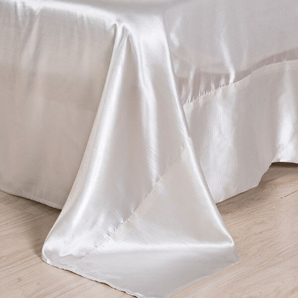 Nivtt Satin Sheet Set - Silk Bedding Bed Sheets - Image 2