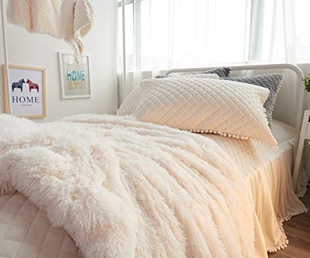 Nivtt Faux fur throw cover | duvet cover bedding set | Faux fur throw blanket - Image 5