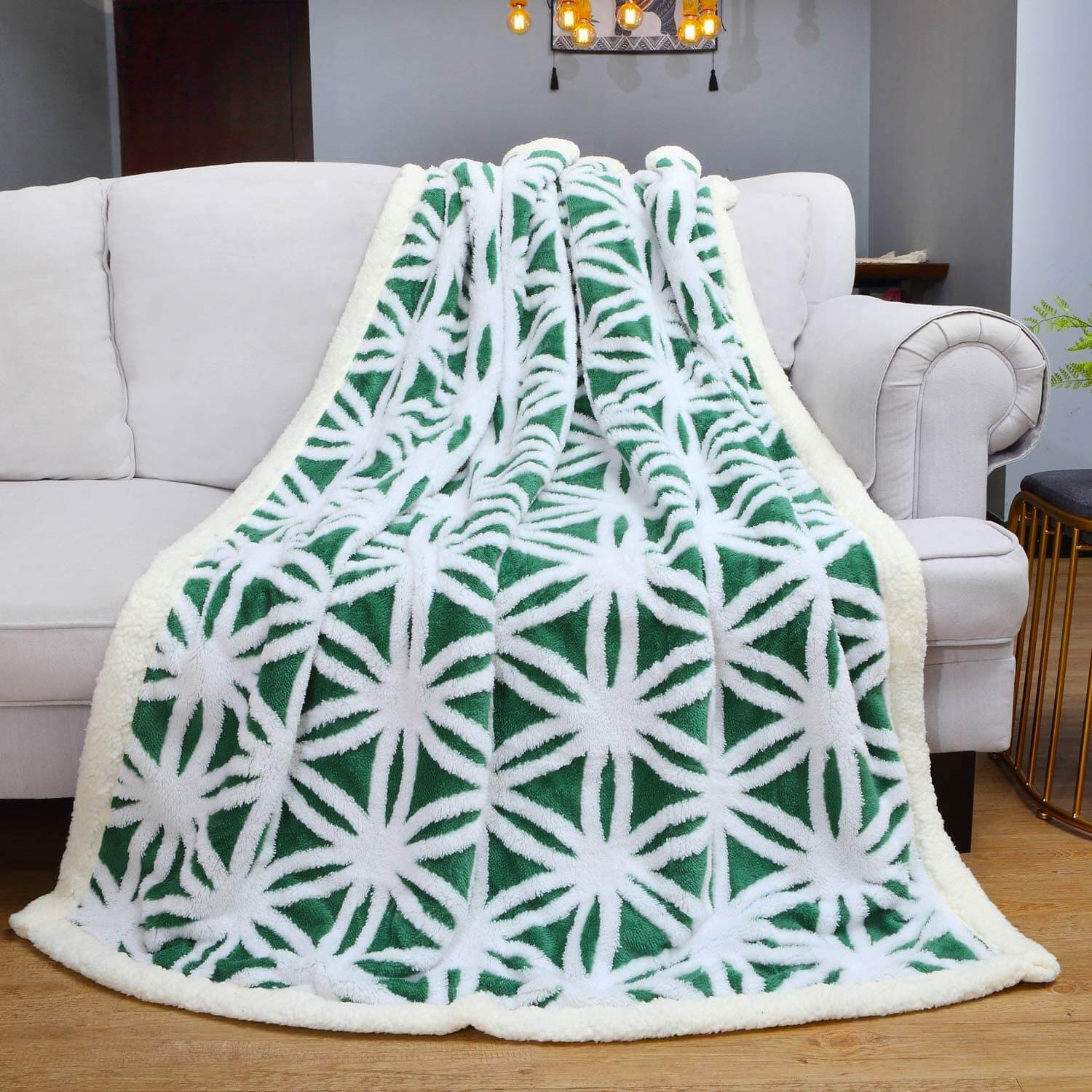 Nivtt Sherpa Fleece Throw Blanket Fuzzy Soft Bed Blanket - Image 13