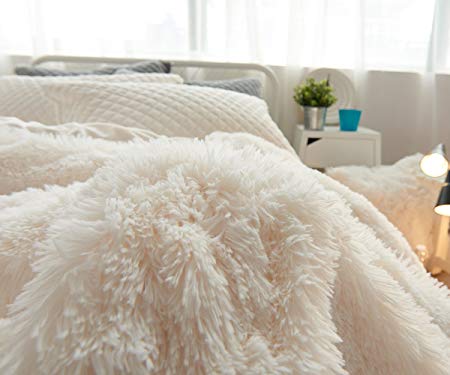 Nivtt Faux fur throw cover | duvet cover bedding set | Faux fur throw blanket - Image 6