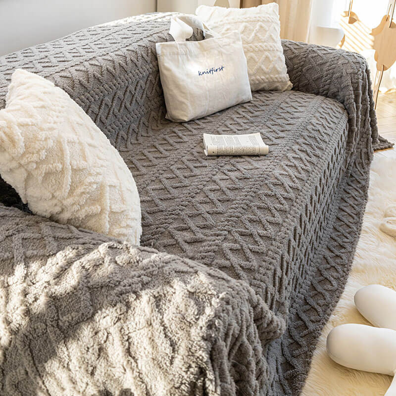 Nivtt Soft Shaggy Sofa Covers , Throws Blankets Sofa Slipcovers for Pets - Image 6