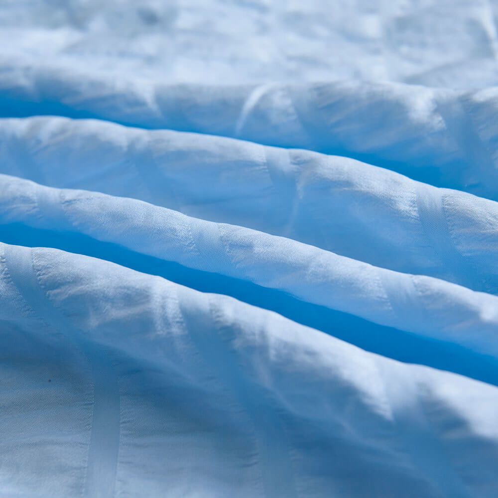 Nivtt Seersucker Washed Cotton Duvet Cover sets - Gray FULL/QUEEN/KING - Image 29