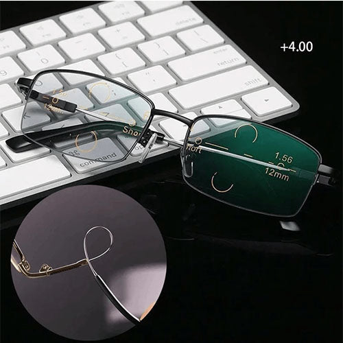 Sapphire high hardness anti blue light intelligent dual focus reading glasses - Image 2