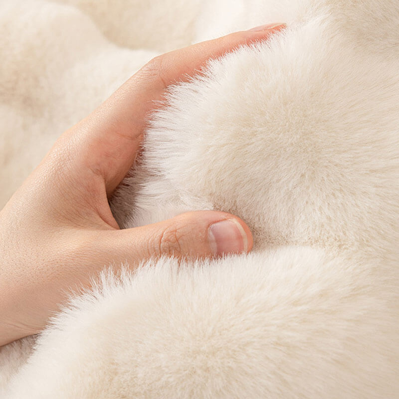 Nivtt Faux Fur Sofa Covers, Throws Blankets Sofa Slipcovers for Pets - Image 3