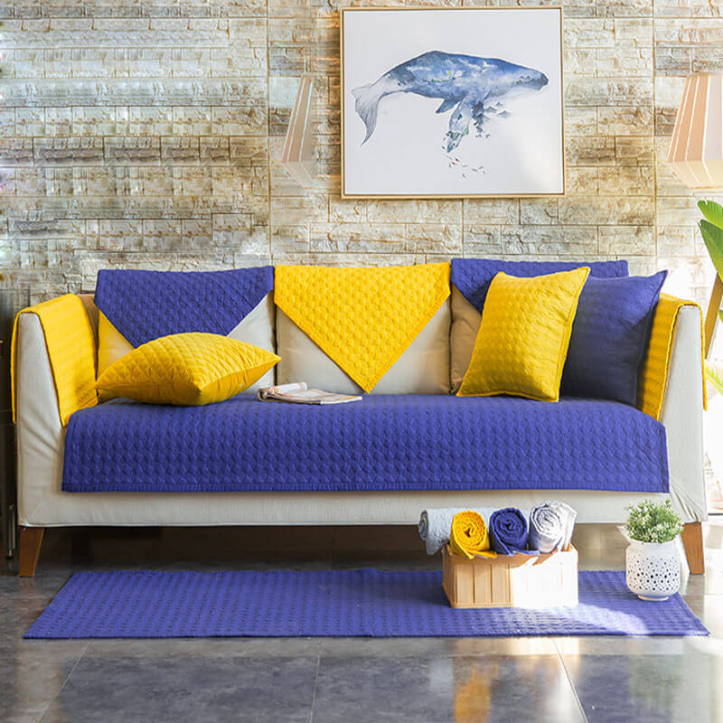 Nivtt Cotton Quilted Sectional Couch Covers, Furniture Protector Anti-Slip Couch Covers - Image 15