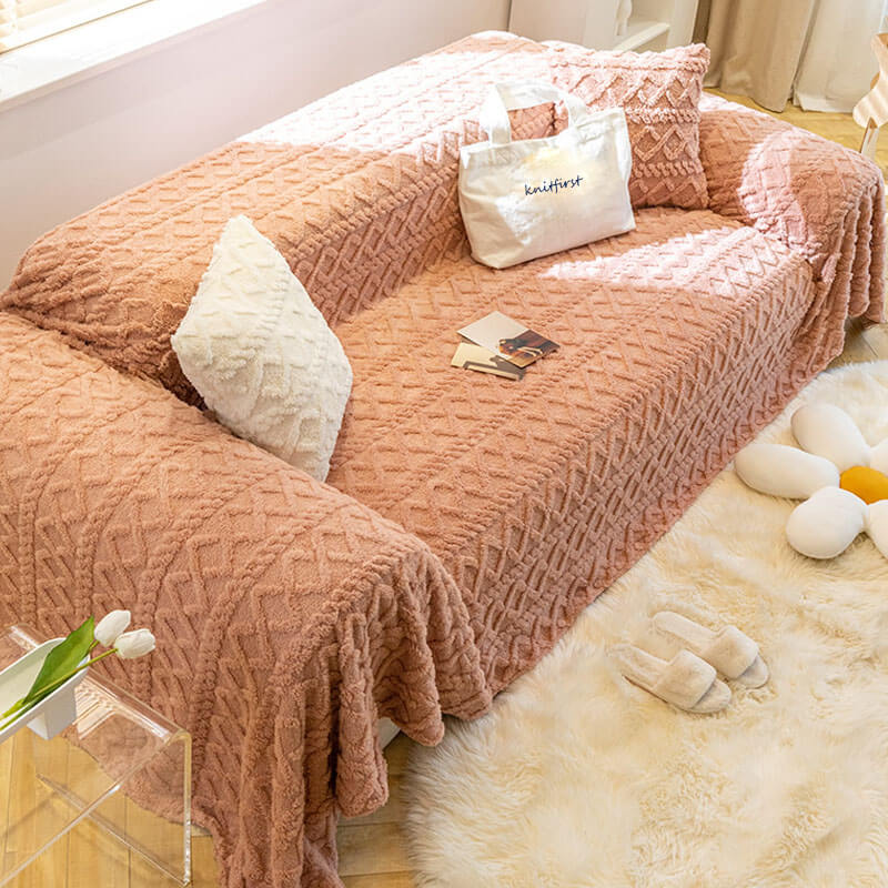 Nivtt Soft Shaggy Sofa Covers , Throws Blankets Sofa Slipcovers for Pets - Image 10