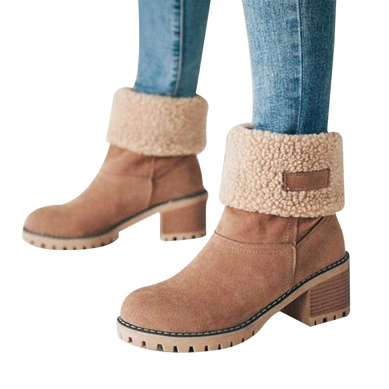 Zekear Seniors’ Chunky Heel Winter Boots - Nivtt