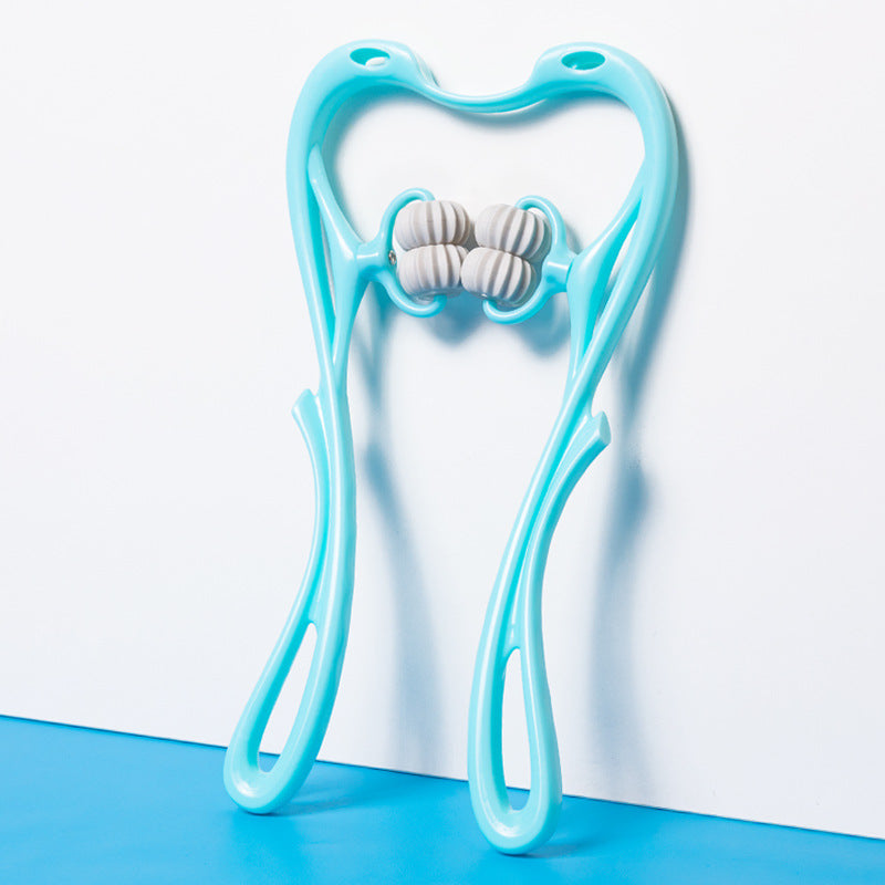 Multifunctional Manual Six-wheel Neck Massager Massage Relieve Roller Massage Tool - Image 8