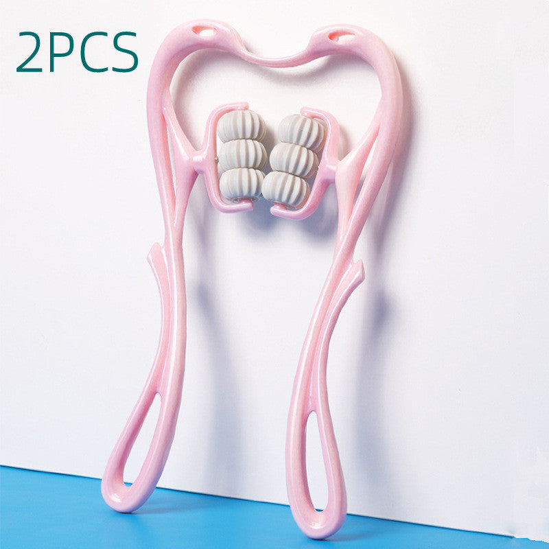 Multifunctional Manual Six-wheel Neck Massager Massage Relieve Roller Massage Tool - Image 15