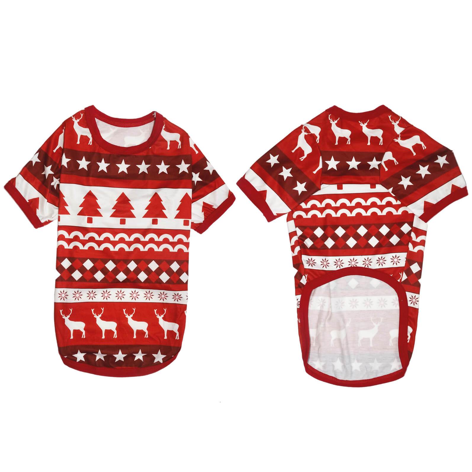 Oh Deer It's Chrismas' Letter Print top and Cute Cartoon Print Pants Family Matching Pajamas Set With Pet Pajamas - Image 6
